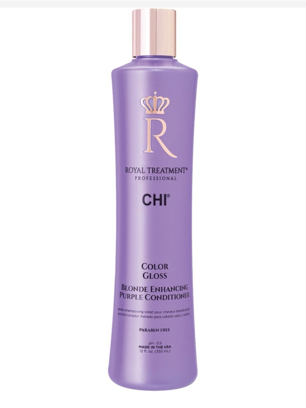 CHI Royal Treatment Purple Blonde Enhancing Color Gloss Conditioner - 12 oz